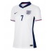 Maillot de foot Angleterre Bukayo Saka #7 Domicile vêtements Femmes Europe 2024 Manches Courtes